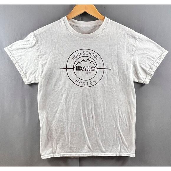 Rare Tshirt Idaho Homeschool Novelty Funny Comical Unique boxy fit Size Medium - Picture 2 of 5